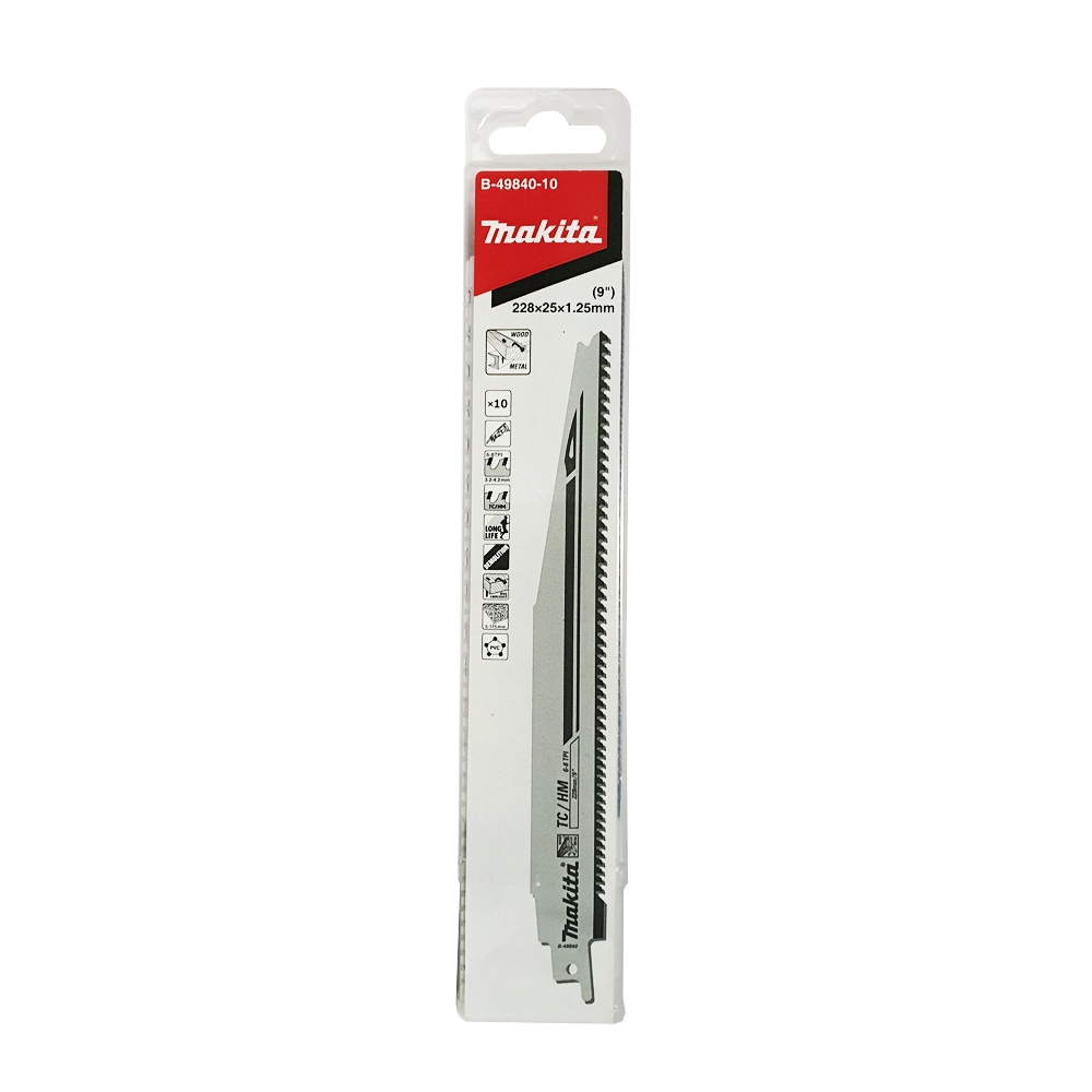 B-49840-10 ใบเลื่อยชัก 6-8tpi 228mm TC/HM