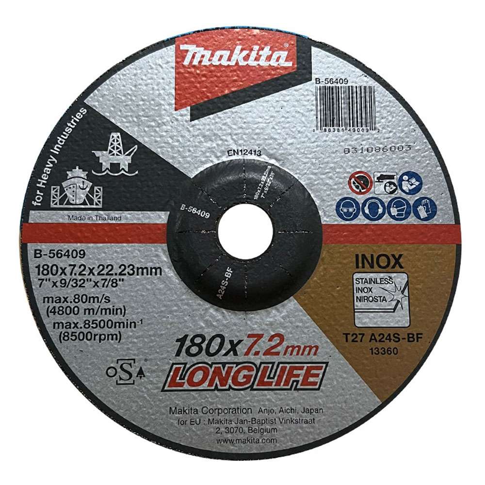 B-56409 Grinding Wheel Grid A24S 180x7.2x22.23 (B50)