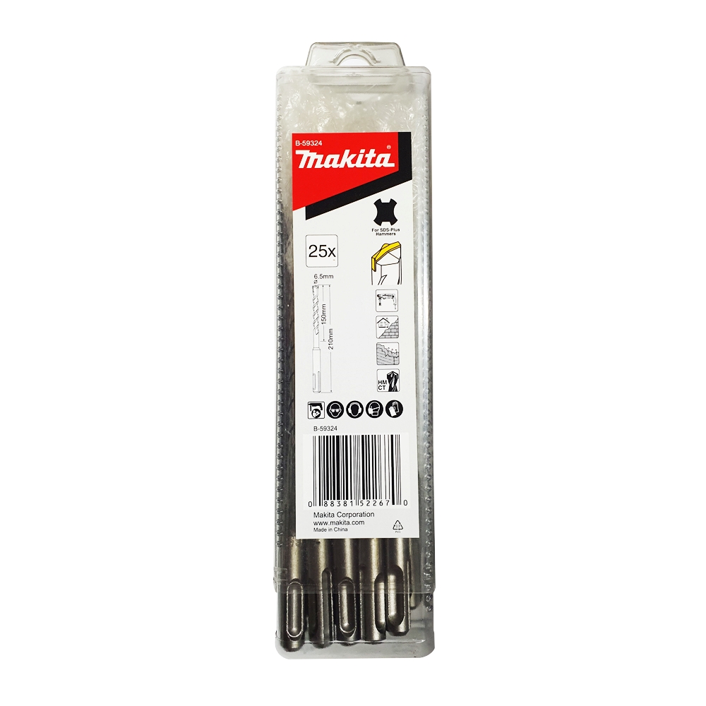 B-59324 ดอกสว่าน SDS Centering Tip 6.5x210 mm (25 ดอกชุด)