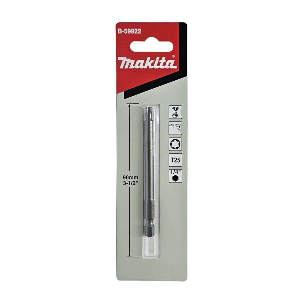 B-59922 Screw Bit Blister Set T25x90mm E-Form (MZ) (1Pc) Taiwan S2