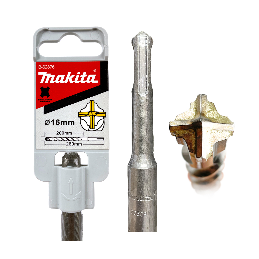 B-62876 ดอกสว่าน SDS 4-Cutter 16 x 260 mm