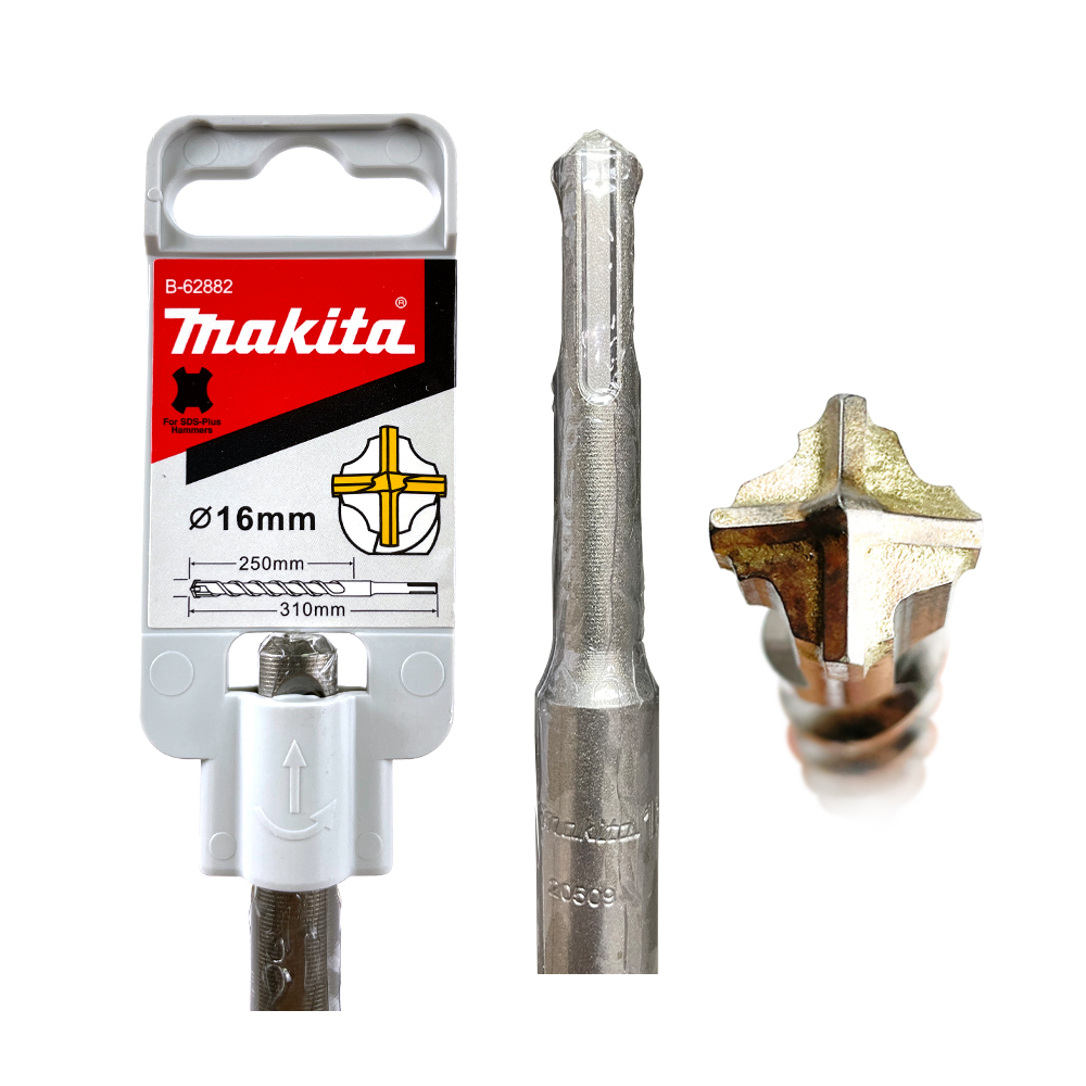 B-62882 ดอกสว่าน SDS 4-Cutter 16 x 310 mm