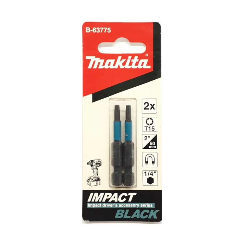 B-63775 ดอกไขควง E-Form Impact Black T15 50 mm MZ