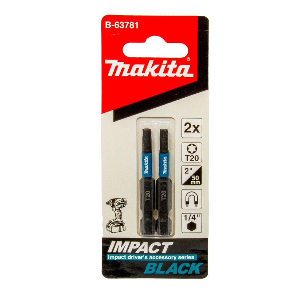 B-63781 ดอกไขควง E-Form Impact Black T20 50 mm MZ
