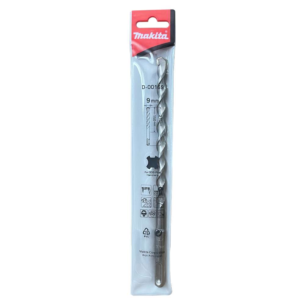 D-00169 ดอกสว่าน SDS 2Plus 9x210 mm