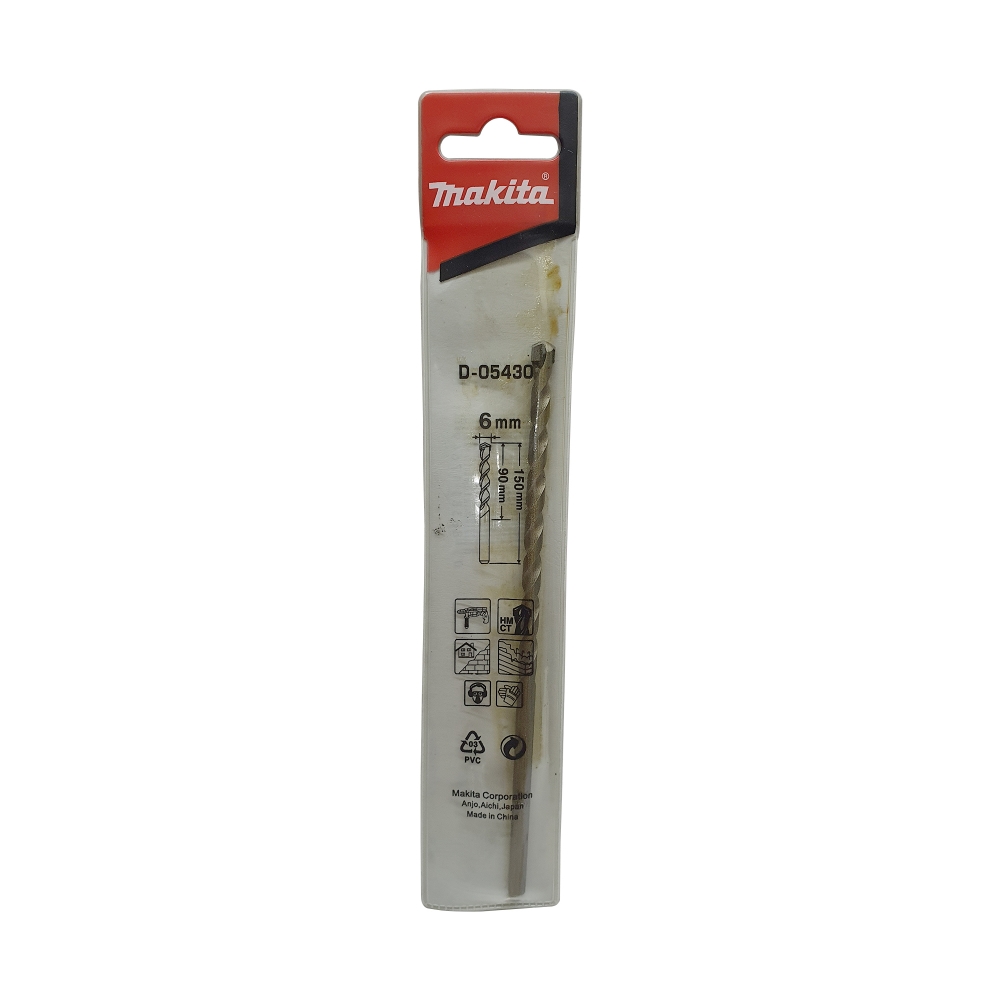 D-05430 ดอกเจาะปูนก้านกลม TCT 6x150 mm