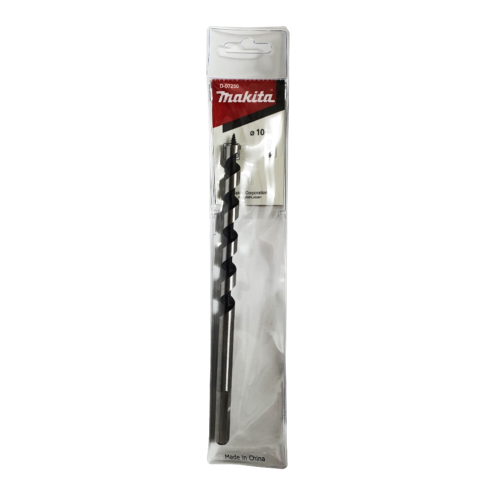 D-07250 ดอกเจาะไม้ Single Spur Auger 10x200 mm ก้านกลม