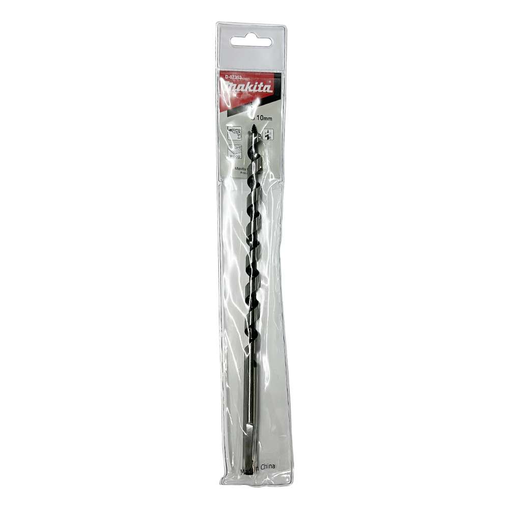 D-07353 ดอกเจาะไม้ Single Spur Auger 10x250 mm ก้านกลม
