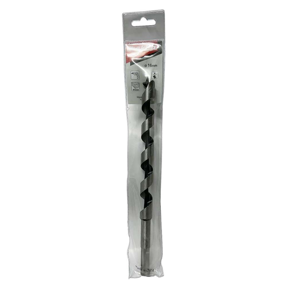 D-07381 ดอกเจาะไม้ Single Spur Auger 16x250 mm ก้านกลม