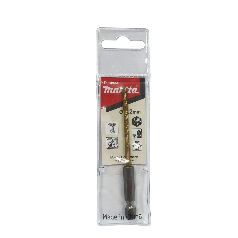 D-14934 ดอกเจาะเหล็ก HSS TiN 3.2x85mm MZ