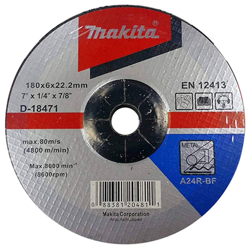 D-18471 ใบเจียร์เหล็ก MAKITA 7" 180x6x22.23mm A24R
