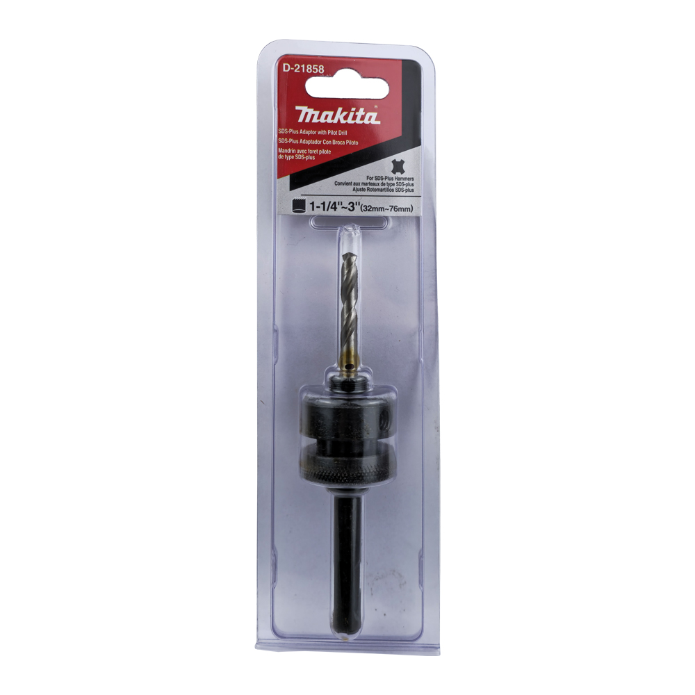 D-21858 Adapter โฮลซอ MAKITA 32-76mm.(1-1/4"-3") ก้าน SDS