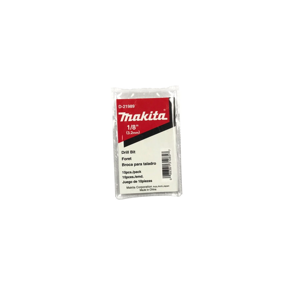 D-21989 ดอกสว่านเจาะเหล็ก HSS-G (สีเงิน) ขนาด 1/8"x2-3/4"