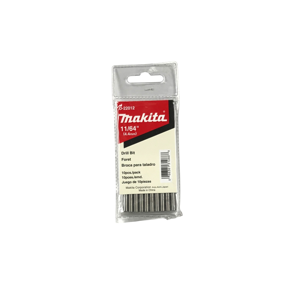 D-22012 ดอกสว่านเจาะเหล็ก HSS-G (สีเงิน) ขนาด 11/64"x3-1/4"