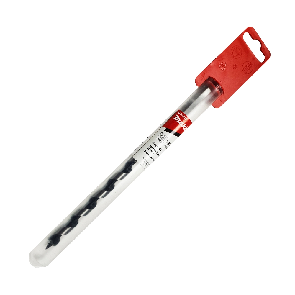 D-23335 ดอกเจาะไม้ Single Spur Auger 3/8"x8"x5-1/8" ก้านกลม