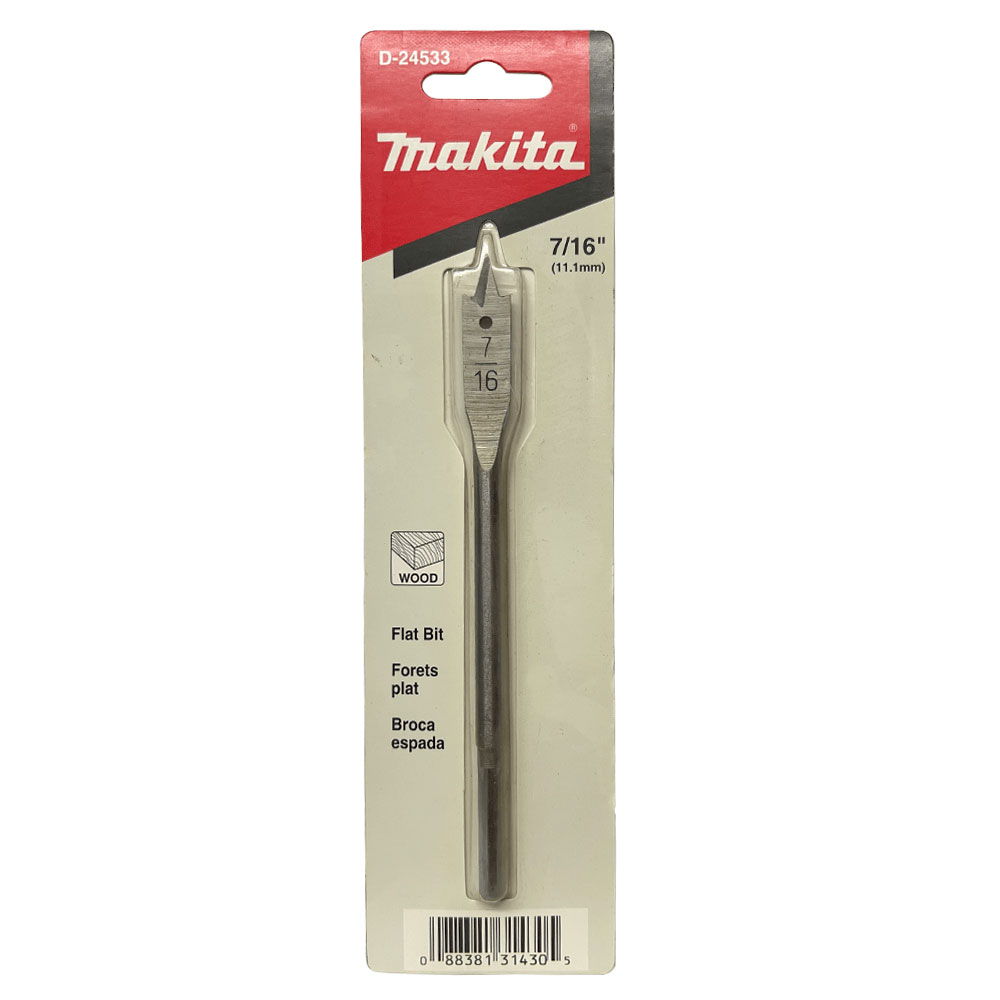 D-24533 ดอกเจาะไม้ใบพาย 7/16"x6" (11.1mm) ก้านกลม