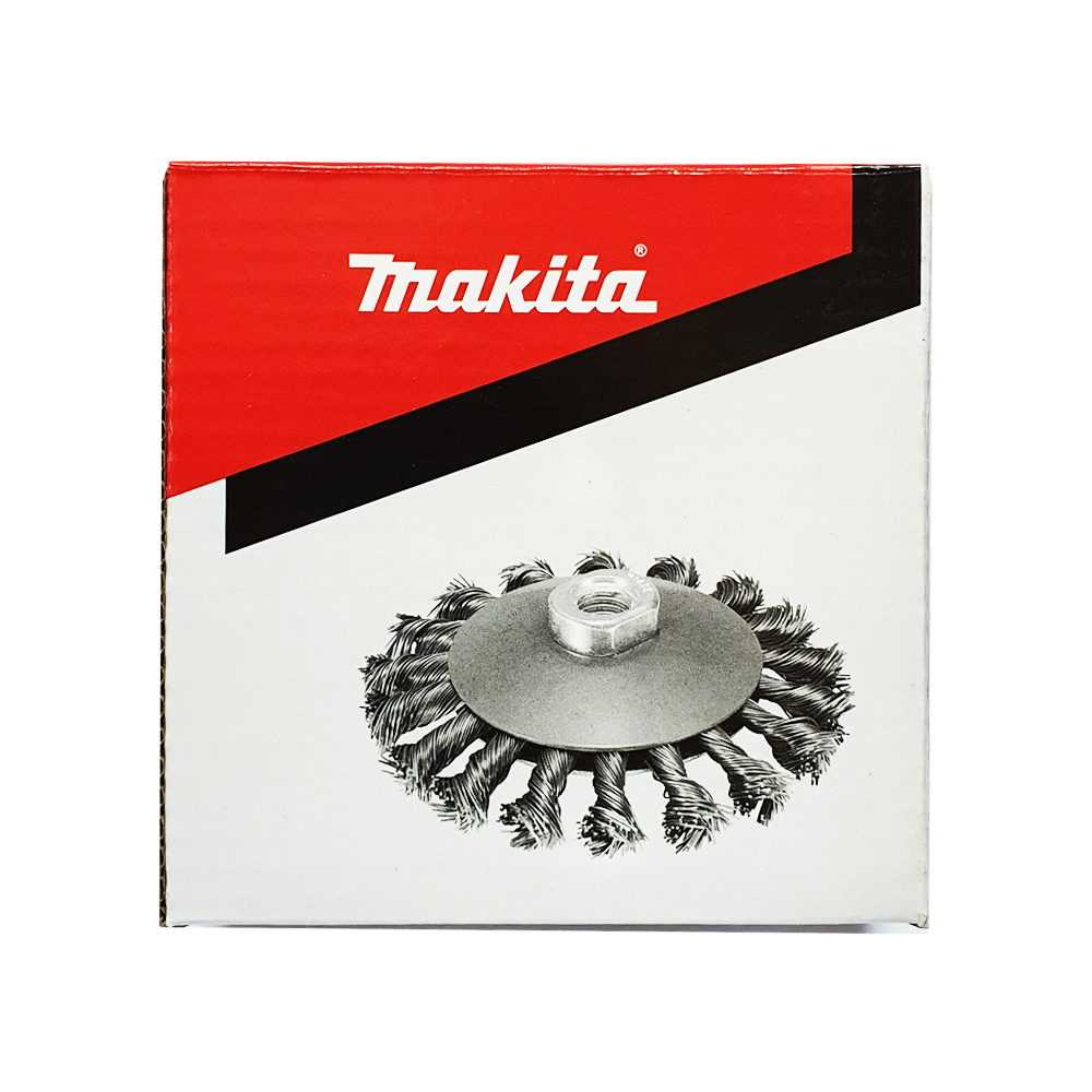 D-39861 แปรงลวดกลมถักเกลียว MAKITA 100mm M14x2