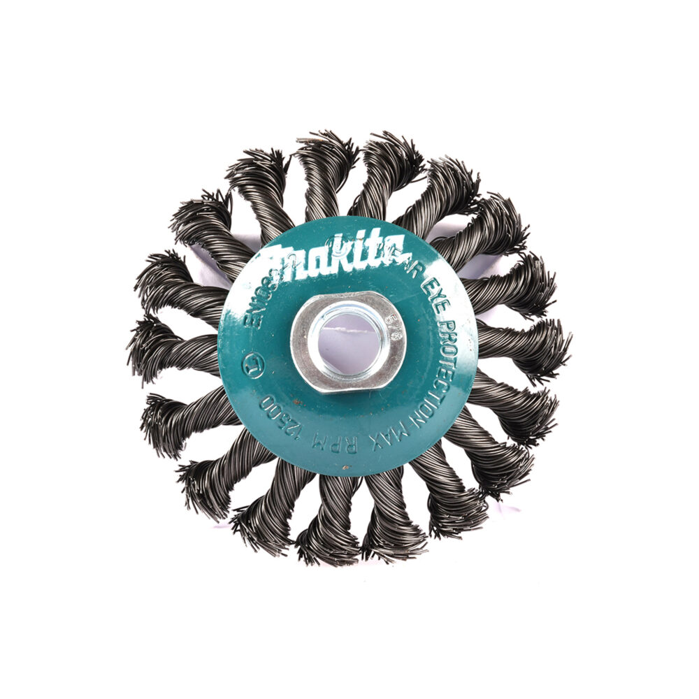 D-39877 แปรงลวดกลมถักเกลียว MAKITA 4"x5/8"-11 UNC