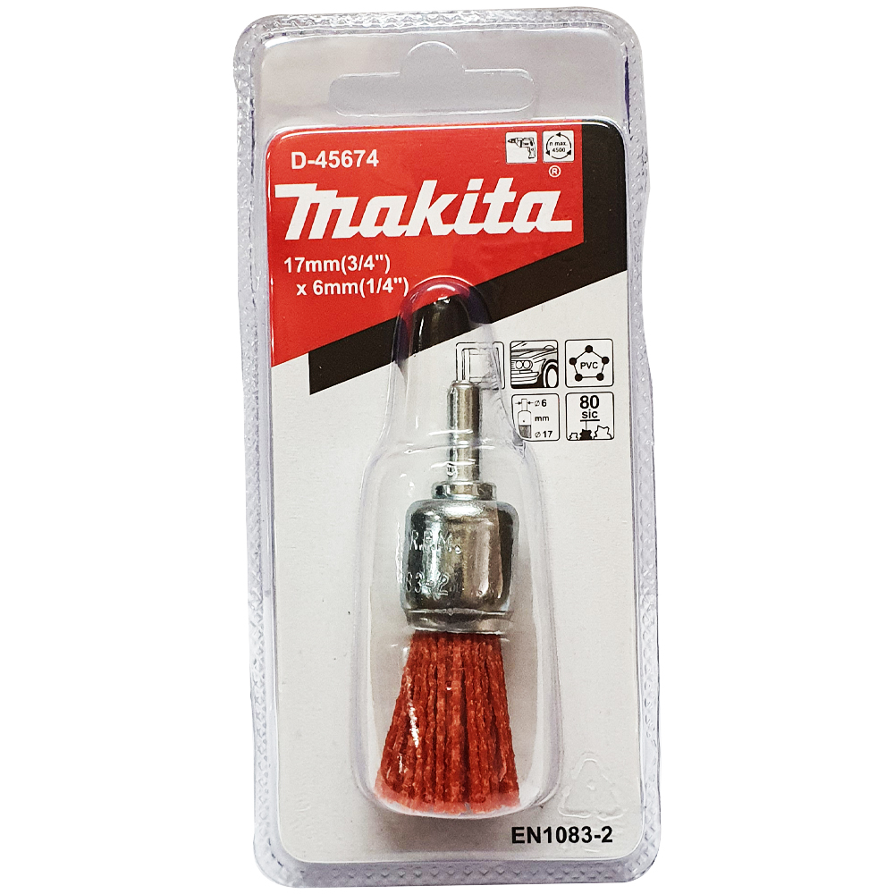 D-45674 แปรงพู่ไนล่อน 17mm(3/4")x6mm(1/4") #80