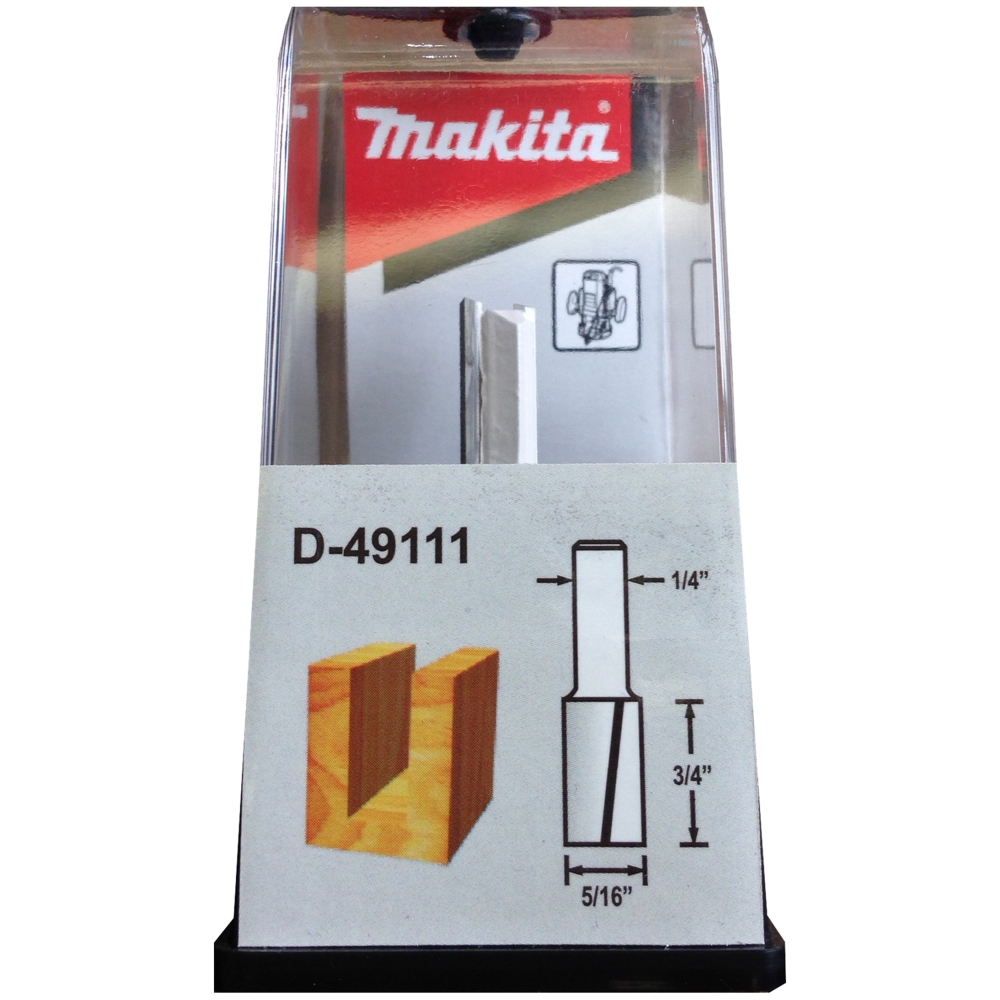 D-49111 ดอกเร้าเตอร์ Straight Bit 2 Flute ขนาด1/4นิ้ว 5/16x2x3/4นิ้ว