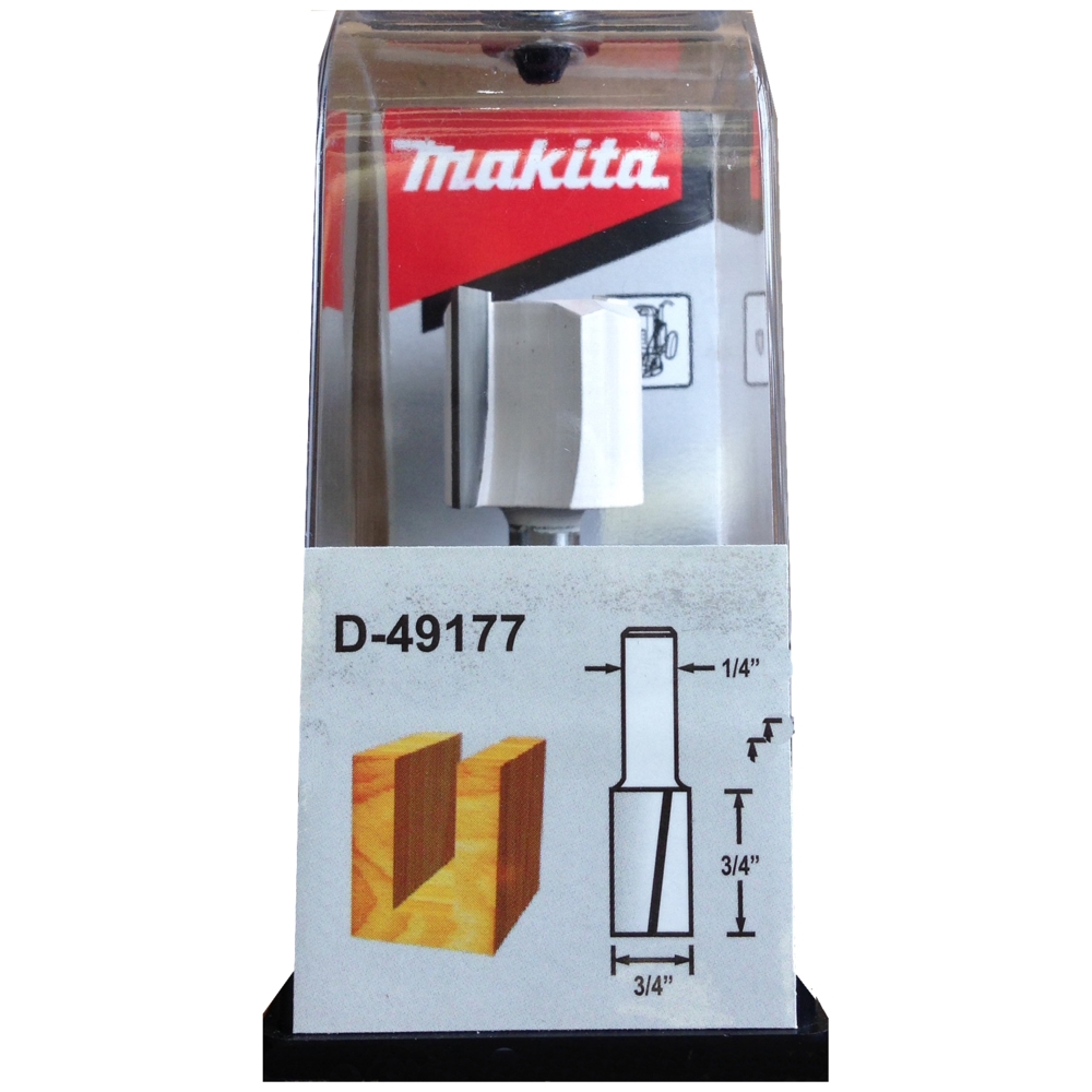D-49177 ดอกเร้าเตอร์ Straight Bit 2 Flute ขนาด1/4นิ้ว 3/4x2x3/4นิ้ว