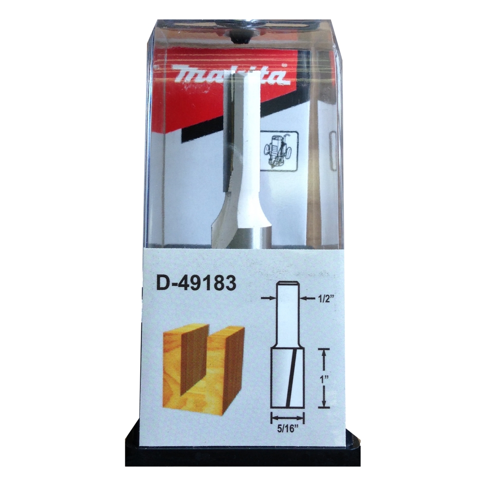 D-49183 ดอกเร้าเตอร์ Straight Bit 2 Flute ขนาด1/2นิ้ว 5/16x-3/4x1นิ้ว