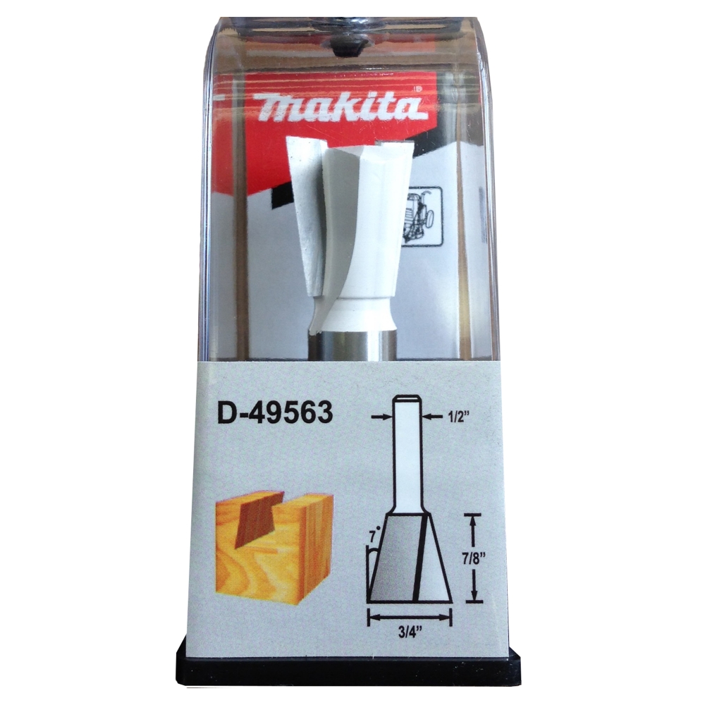 D-49563 ดอกเร้าเตอร์ Dovetail Bit ขนาด 1/2นิ้ว 3/4x2-1/2x7/8นิ้วx7องศา