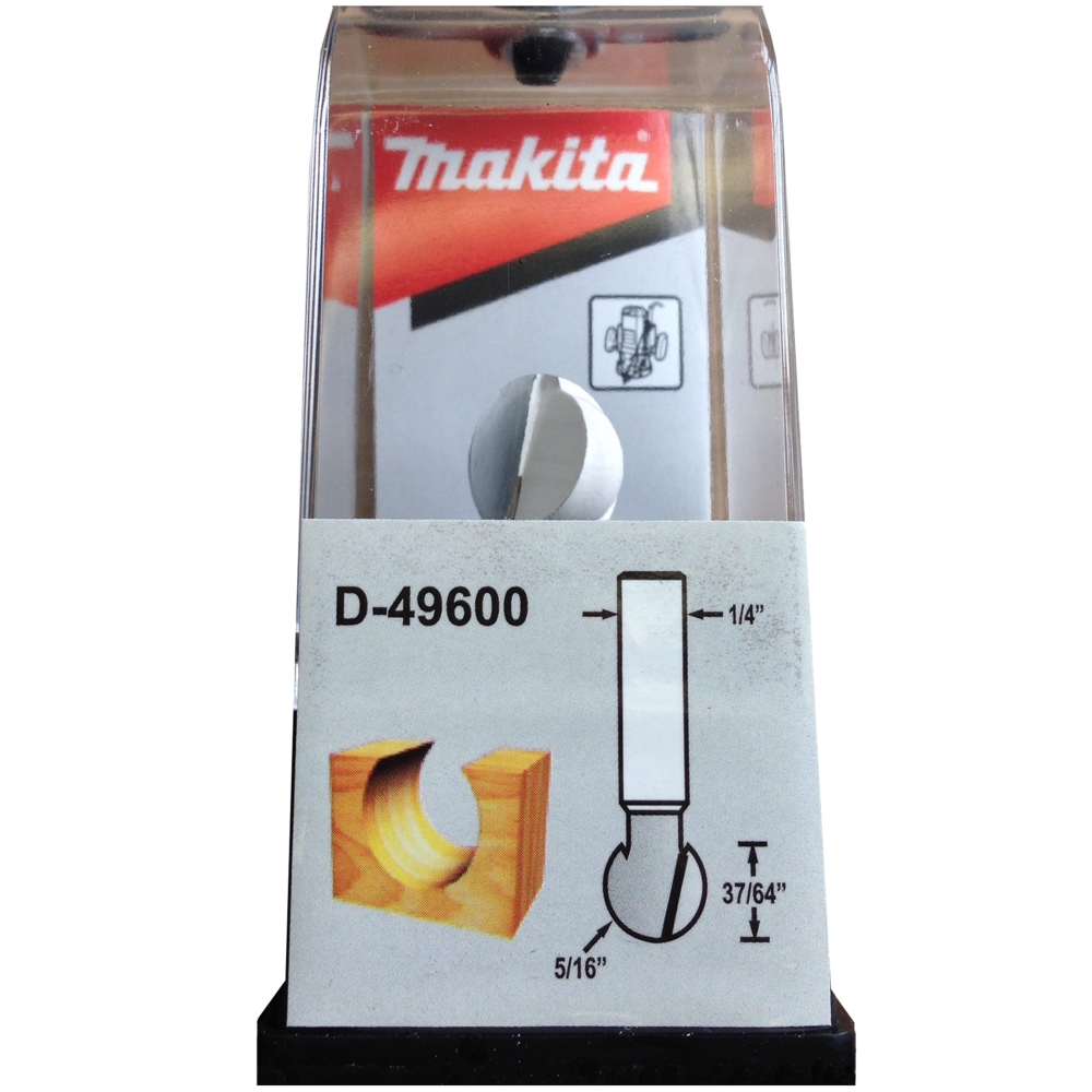 D-49600 ดอกเร้าเตอร์ Ball Groove Bit ขนาด 1/4นิ้ว 5/8x1-7/8x37/64x5/16นิ้ว