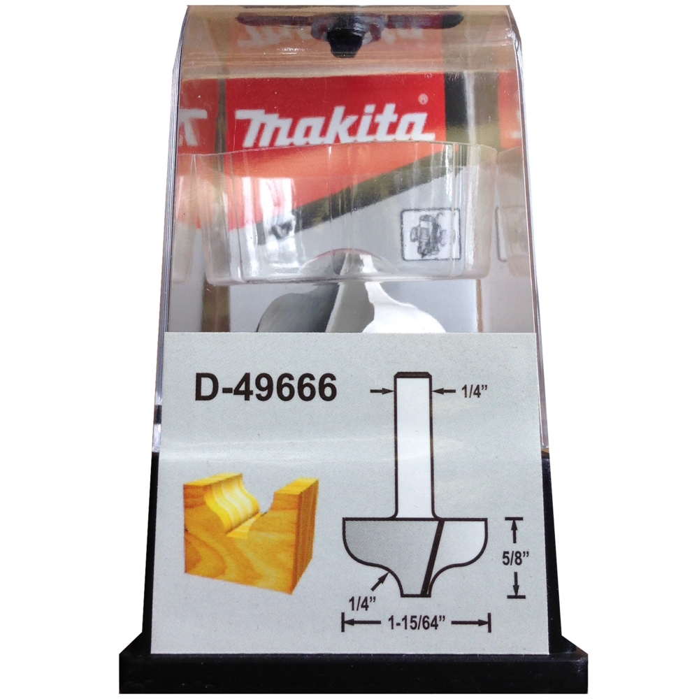 D-49666 ดอกเร้าเตอร์ Ogee Bit ขนาด 1/4นิ้ว 1-15/64x1-7/8x5/8x1/4นิ้ว