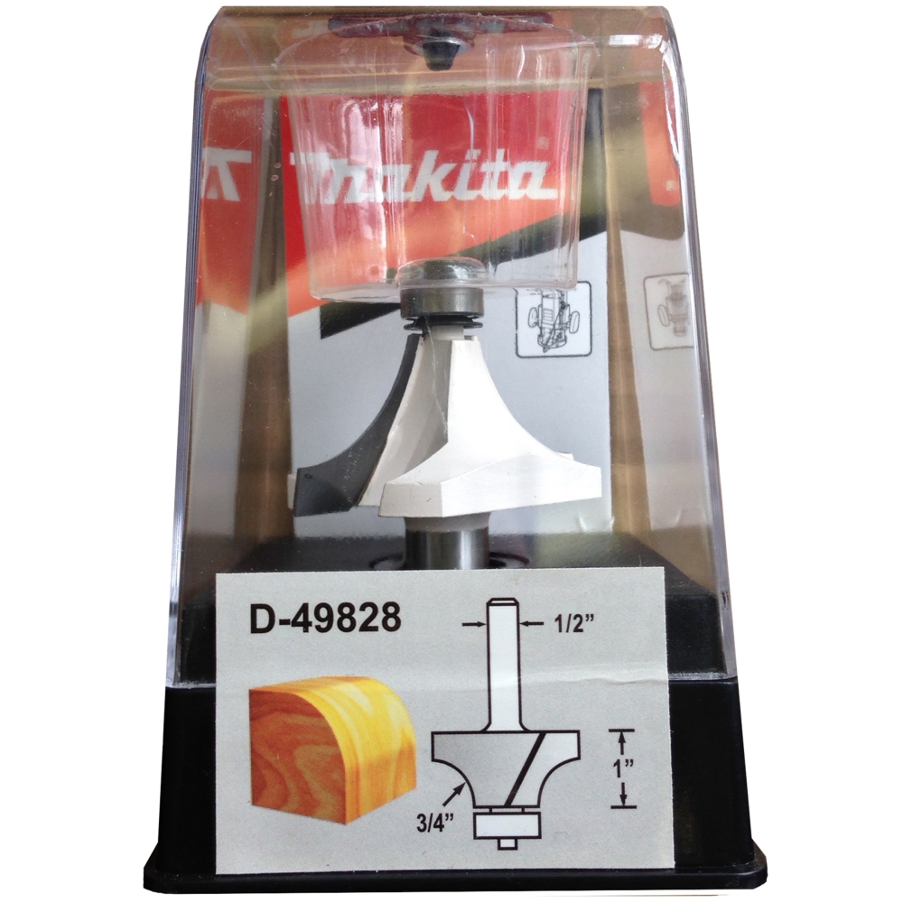 D-49828 ดอกเร้าเตอร์ Roundover Bit-with Bearing ขนาด 1/2นิ้ว 2x2-15/16x1x3/4นิ้ว