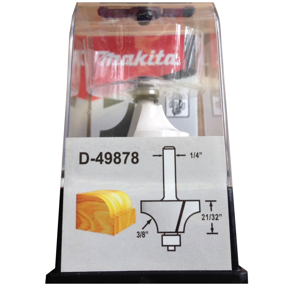 D-49878 ดอกเร้าเตอร์ Beading Bit-with Bearing ขนาด 1/4นิ้ว 1-1/4x2-9/32x21/32x3/8นิ้ว