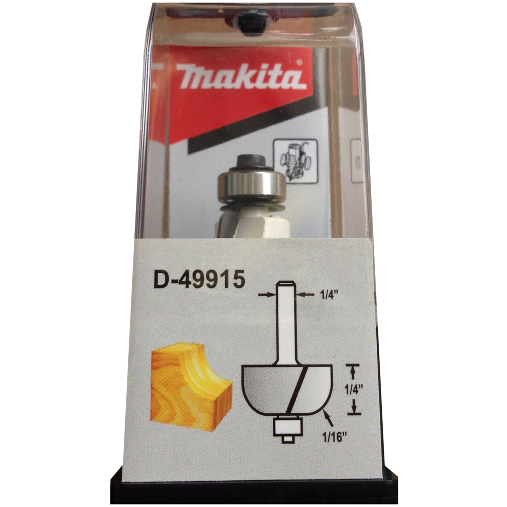 D-49915 ดอกเร้าเตอร์ Cove Bit-with Bearing ขนาด 1/4นิ้ว 5/8x1-15/16x1/4x1/16นิ้ว