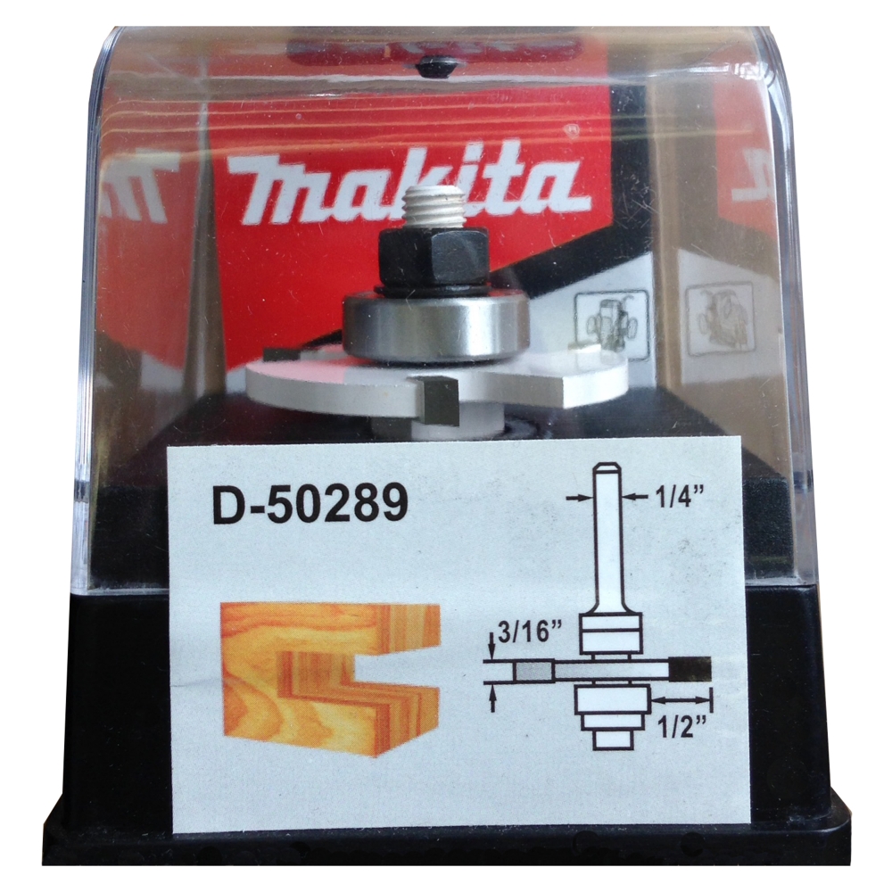 D-50289 ดอกเร้าเตอร์ Slotting Cutter-3 Wing Slot Cutter ขนาด 1/4นิ้วx1-7/8นิ้ว L2-3/16นิ้ว
