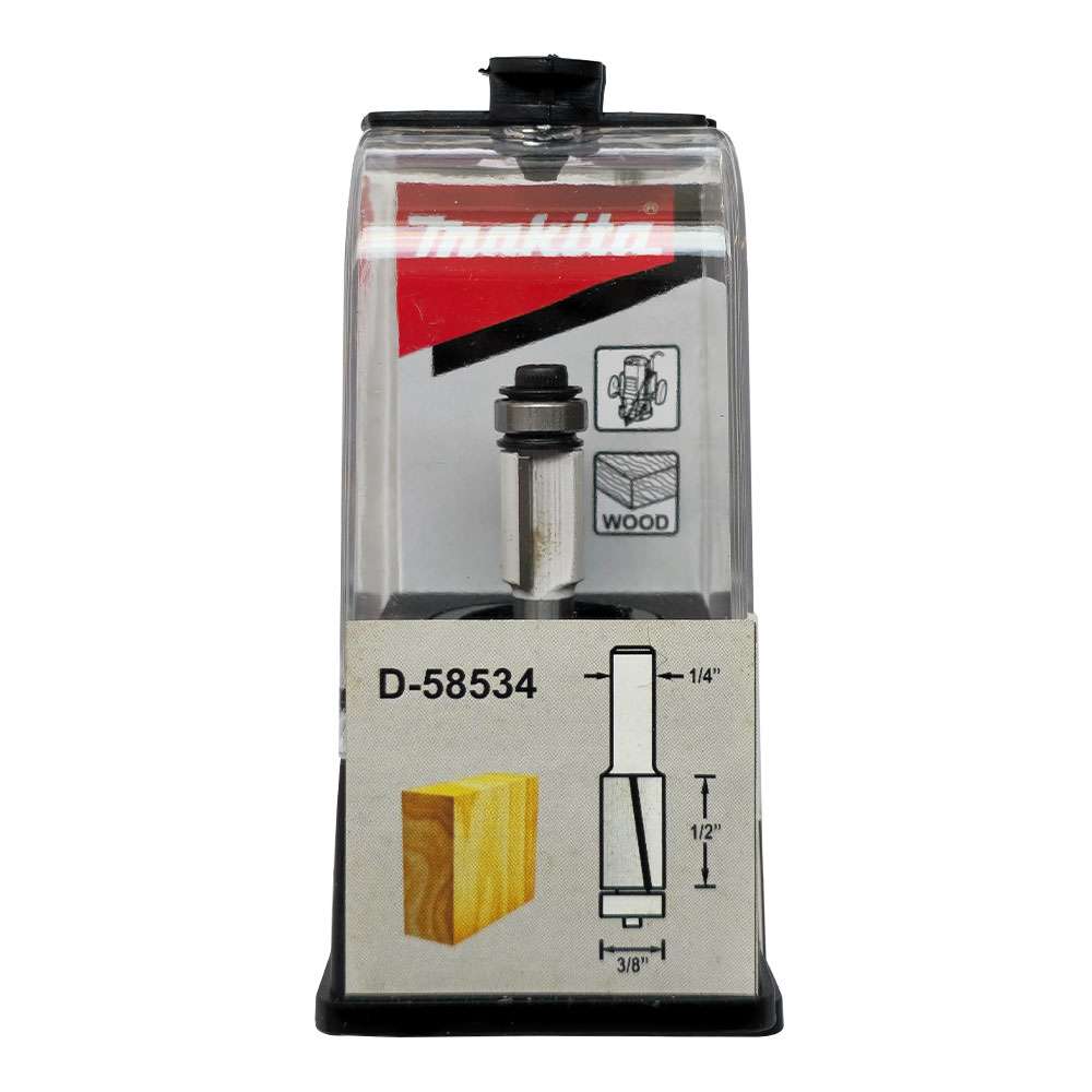 D-58534 ดอกเร้าเตอร์ Flush Trim Bit 2 Flute ขนาด 1/4นิ้ว 3/8x2-1/8x1/2นิ้ว