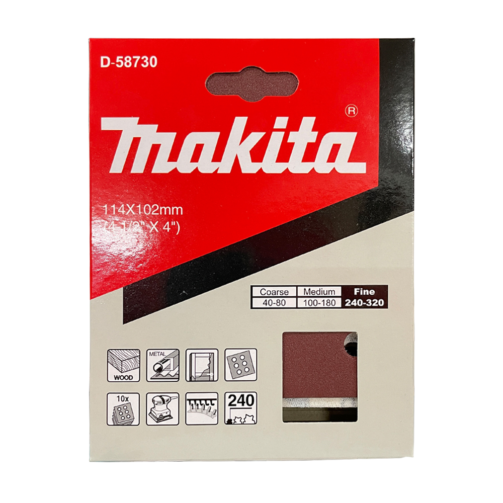 D-58730 กระดาษทราย A240 114x102mm H/L