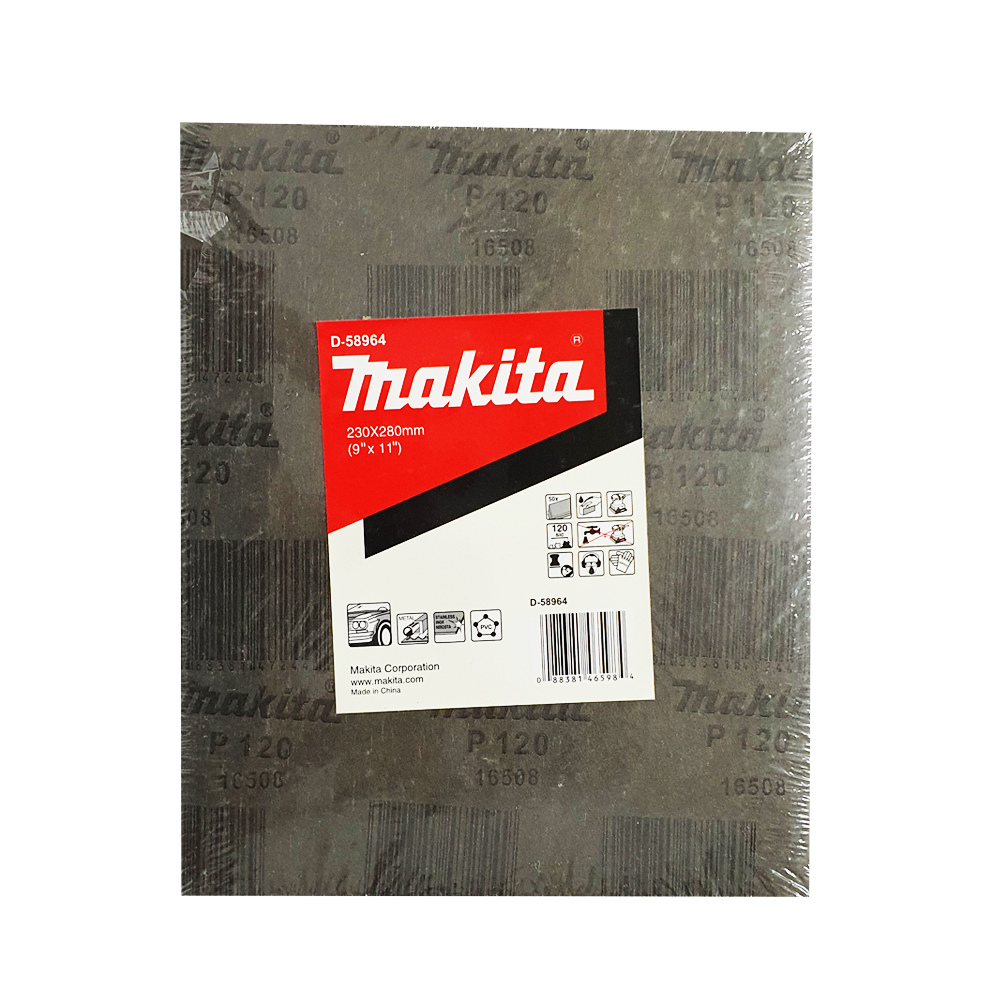 D-58964 กระดาษทรายกันน้ำ #120 9"x11"(230x280mm)