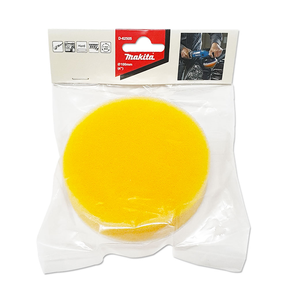 D-62505 Sponge Pad 100mm Orange (Coarse) Flat