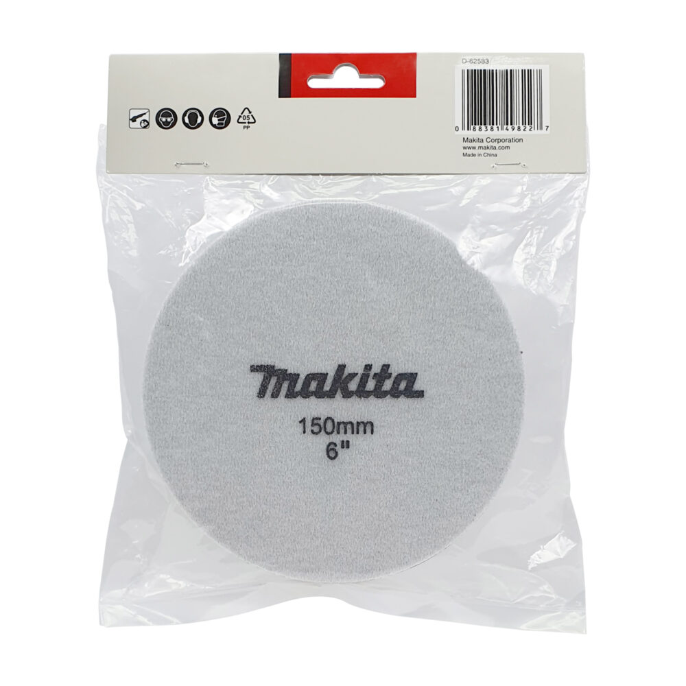 D-62583 Sponge Pad 150mm Black (Fine) Flat