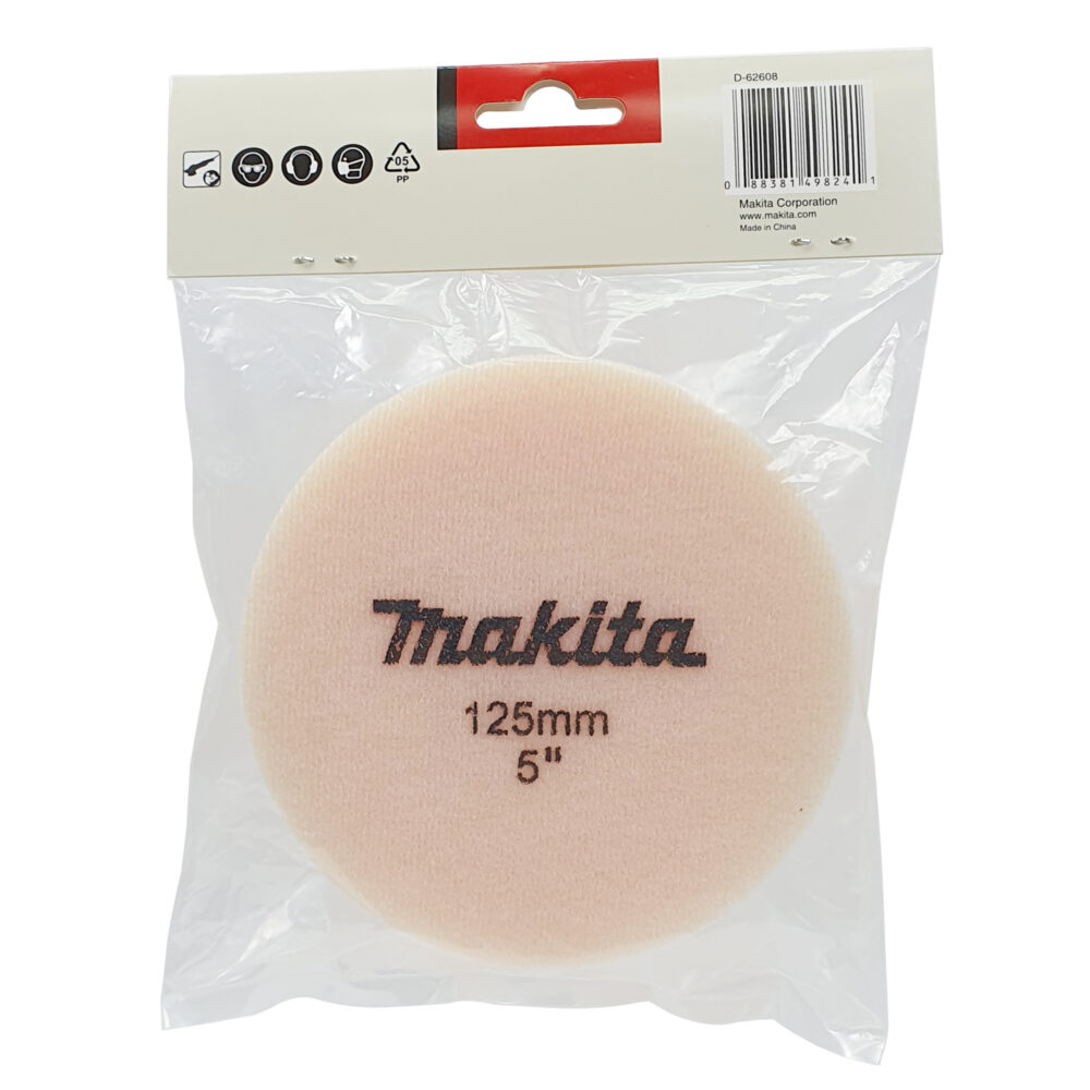 D-62608 Sponge Pad 125mm Orange (Coarse) Wave
