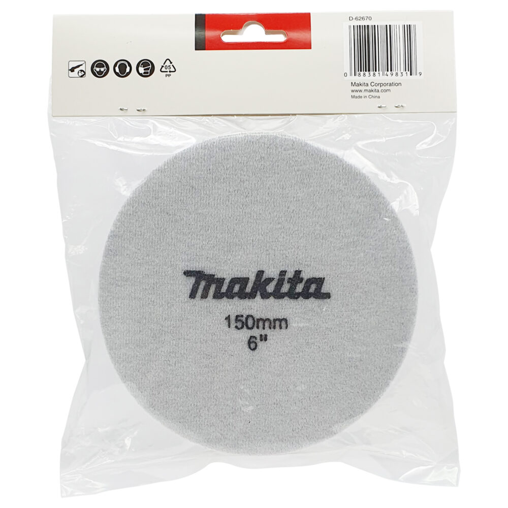 D-62670 Sponge Pad 150mm Black (Fine) Wave