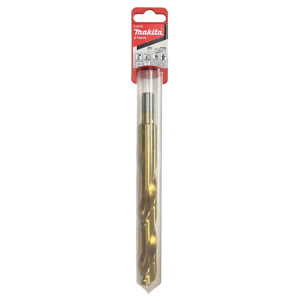 D-65791 HSS-TIN Metal Drill Bit 19X198mm