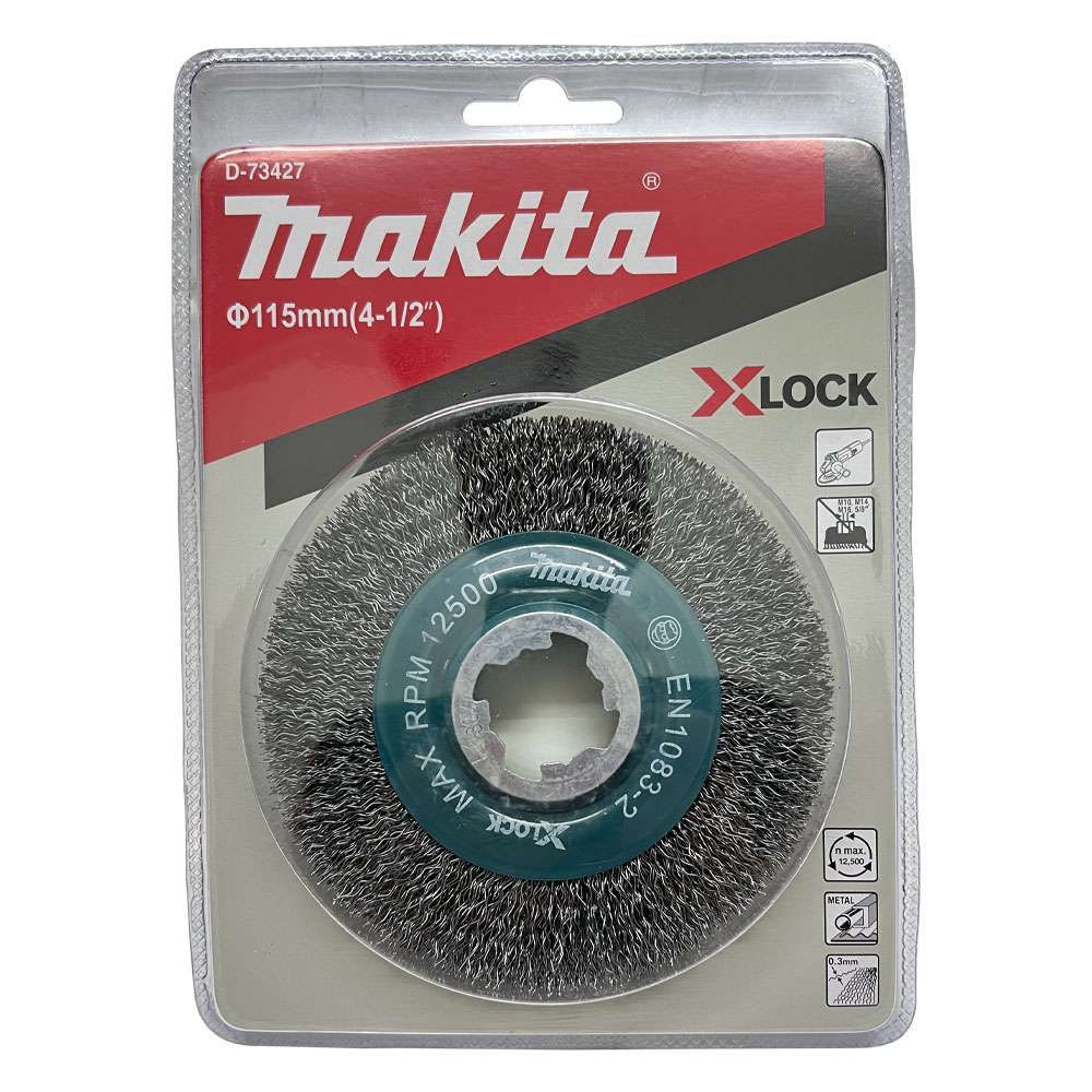 D-73427 Wire Wheel Brush for X-Lock 115mm (4-1/2") Steel wire 0.3mm
