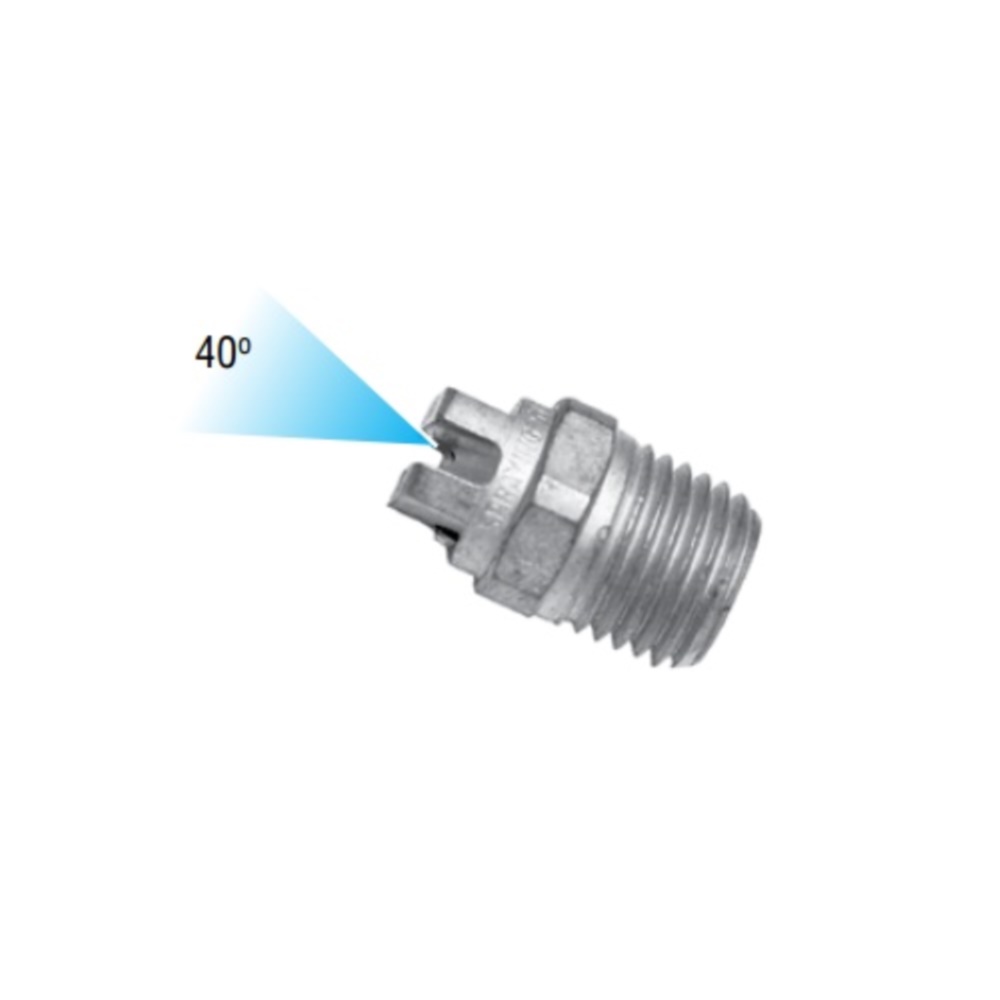 D4007 Flat jet nozzle 1/4" 40 องศา MEG