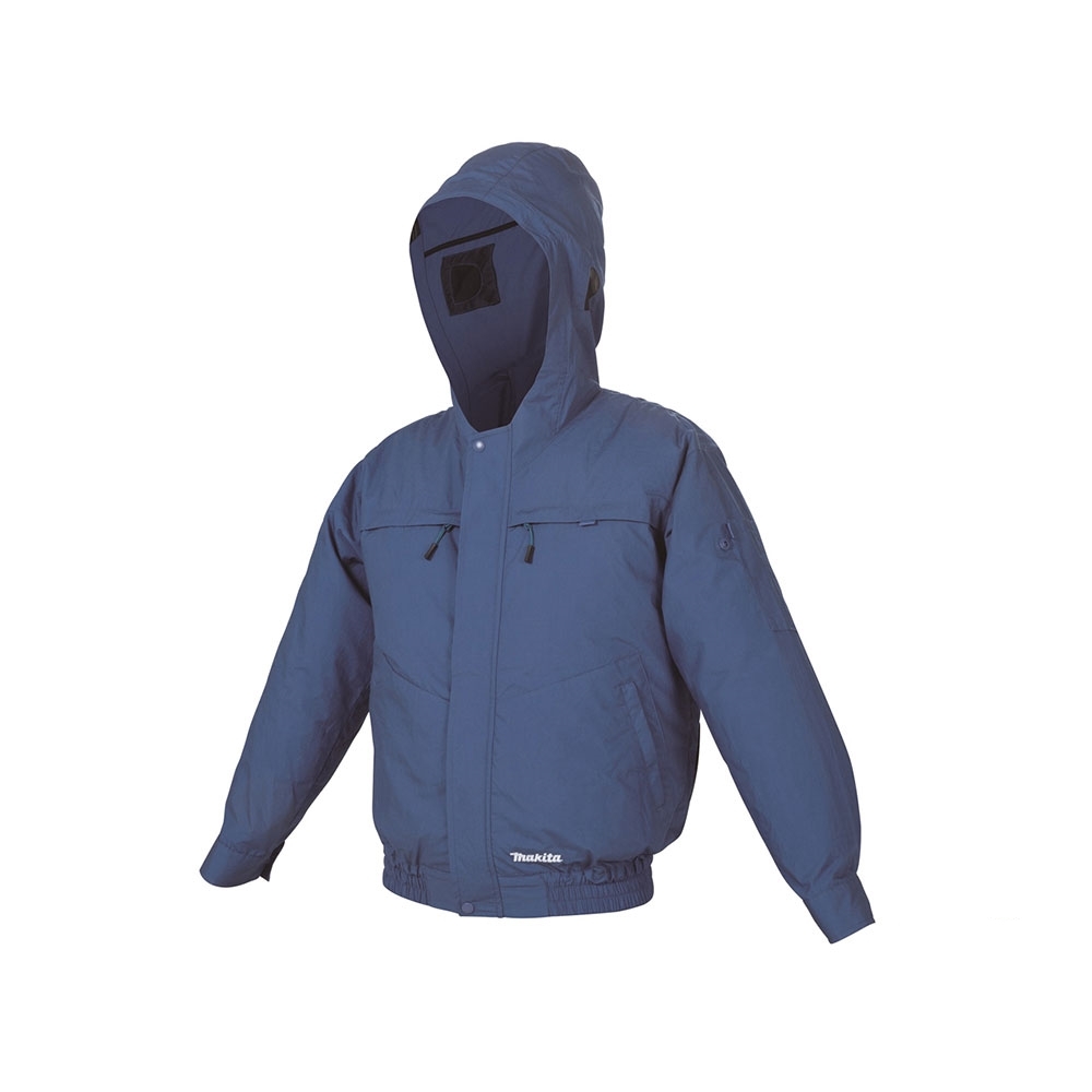 DFJ311ZXL เสื้อแจ็คเก็ตพัดลมไร้สาย BL คอตตอล มีฮุด XL (LXT Li-ion-18V/12Vmax)