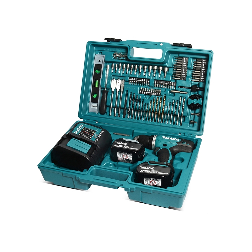 DHP453FX13 สว่านกระแทกไร้สาย 1/2" (13 มม.) H/S:42/27 N.m + อุปกรณ์เสริม 101 ชิ้น (LXT Li-ion-18V)