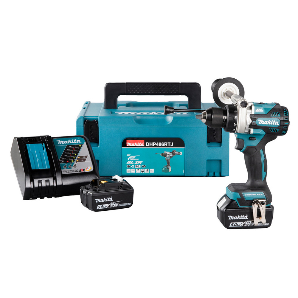 DHP486RTJ สว่านกระแทกไร้สาย 1/2" (13 มม.) H/S:130/65 N.m 2 สปีด BL,XPT (LXT Li-ion-18V)