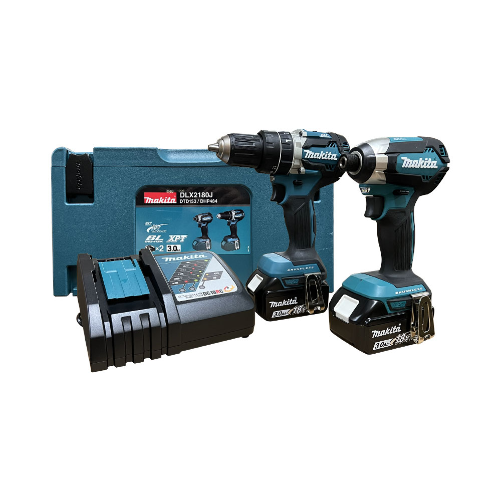 DLX2180J ชุดเครื่องมือไร้สาย Combo Kit (สว่าน DHP484Z+สว่านไขควง DTD153Z) (LXT Li-ion-18V)