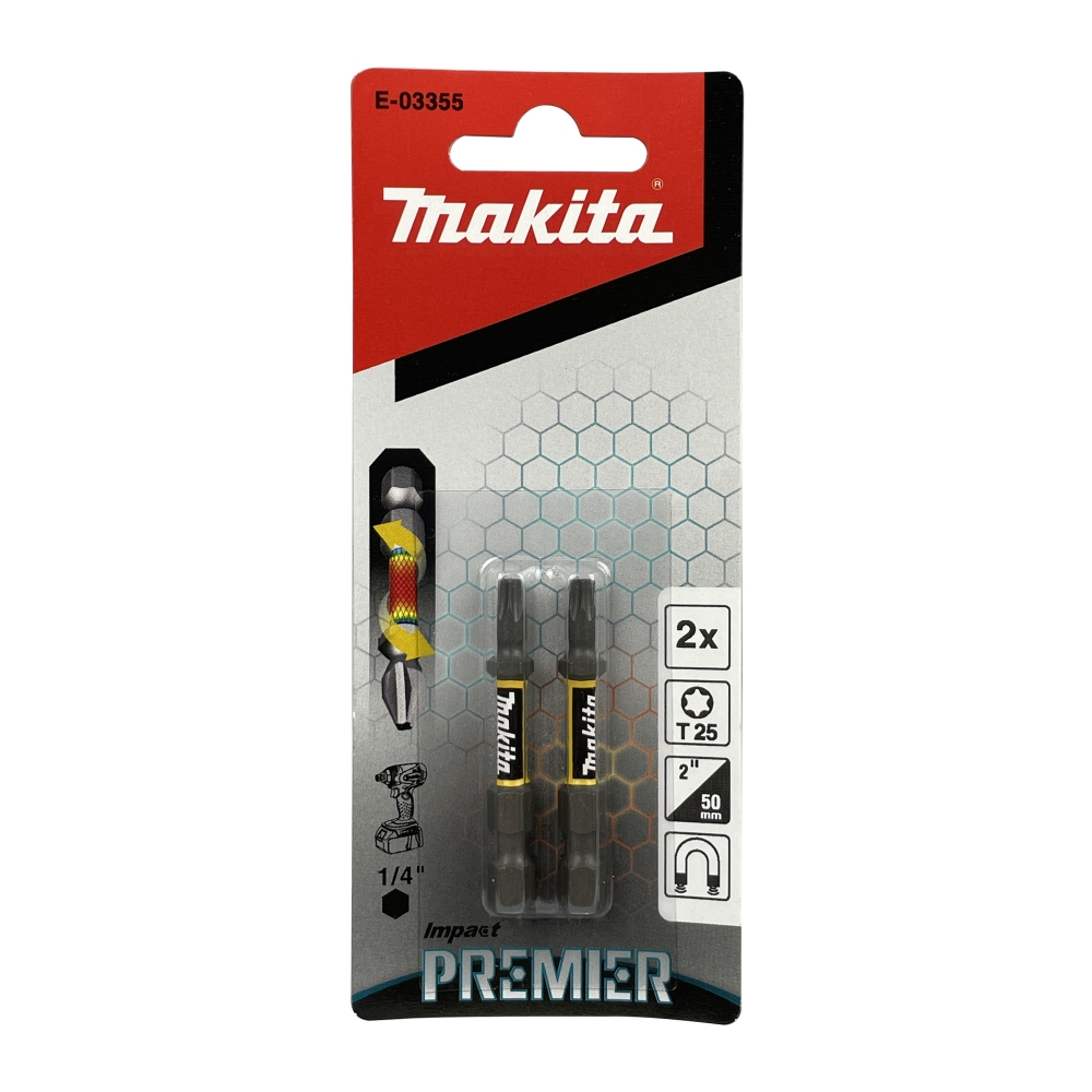 E-03355 ดอกไขควง E-Form Impact Premier Torsion T25 x 25mm