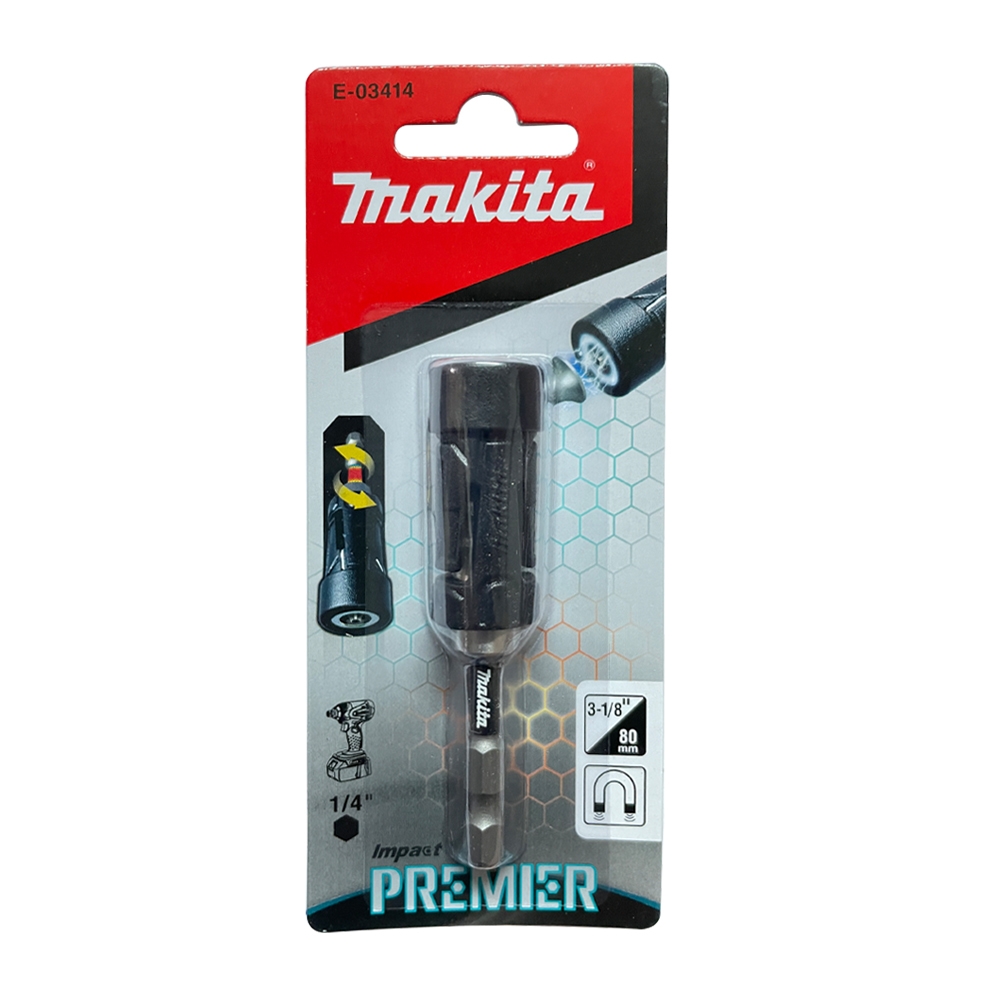 E-03414 แกนแม่เหล็กจับดอก Impact Premier พร้อมแม่เหล็กดูด 79 mm MZ