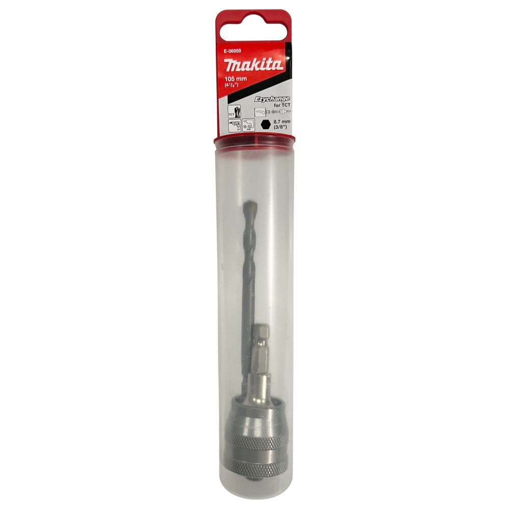 E-06959 ขุด Ezychange adapter แกน 3/8" พร้อมดอกนำศูนย์ TCT